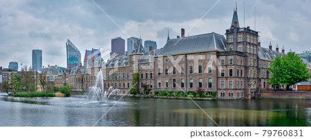 Hofvijver lake and Binnenhof , The Hague 79760831