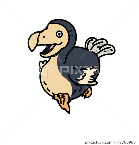 Cheerful dodo illustration Cheerful dodo illustration 79760906
