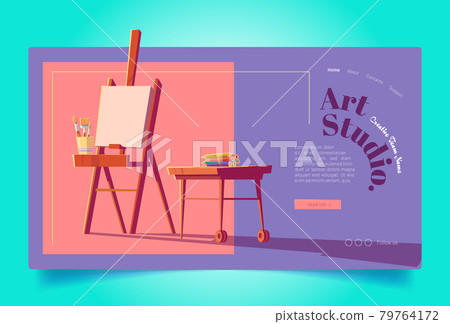Art studio website. Workshop for painters Art studio website. Workshop for painters 79764172