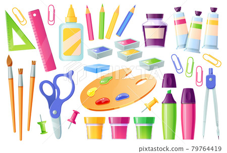 School supplies and stationery, learning items set 79764419