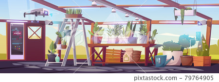 Smart greenhouse, futuristic technology in farming 79764905