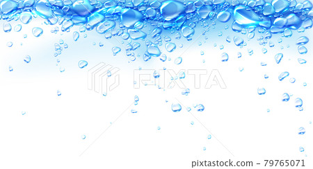 Boiling water abstract background with air bubbles 79765071