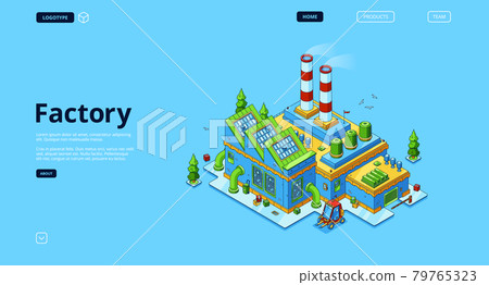 Modern factory, power station, manufactory 79765323