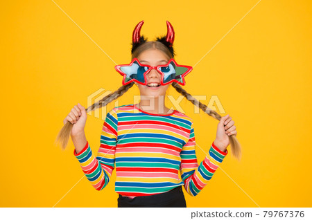 Party attributes. Playful demon girl. Girlish temper.  79767376