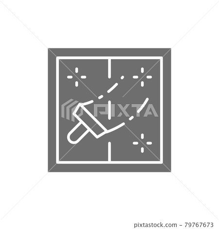 Window cleaning grey icon. Isolated on white background Window cleaning grey icon. Isolated on white background 79767673