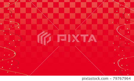 Red Japanese pattern background 79767964