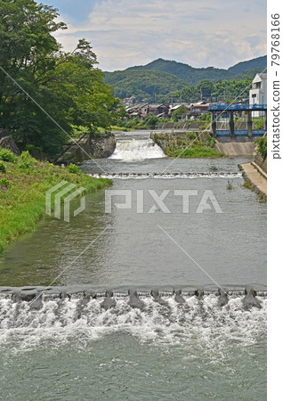 小川鎮步行：從相生橋看櫪本堰櫪本水上樂園 79768166