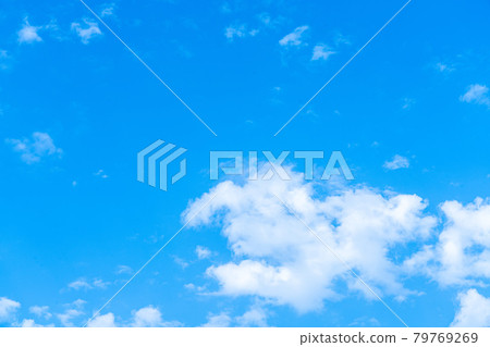 [自然]藍天，白雲，晴天[背景] 79769269