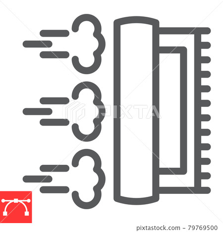 Steam cleaning line icon, dry cleaning and wash, carpet cleaning sign vector graphics, editable stroke linear icon, eps 10. Steam cleaning line icon, dry cleaning and wash, carpet cleaning sign vector graphics, editable stroke linear icon, eps 10. 79769500