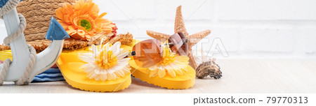 summer summer beach travel background Travel to beach in summer summer break ビーチ 79770313