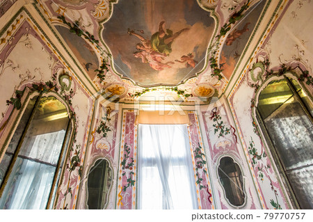 interiors of the Ca' Rezzonico palace, Venice, Italy interiors of the Ca' Rezzonico palace, Venice, Italy 79770757