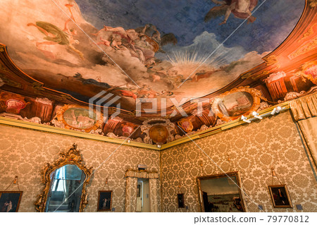 interiors of the Ca' Rezzonico palace, Venice, Italy interiors of the Ca' Rezzonico palace, Venice, Italy 79770812