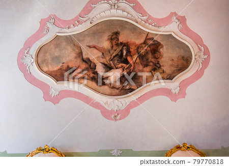 interiors of the Ca' Rezzonico palace, Venice, Italy 79770818