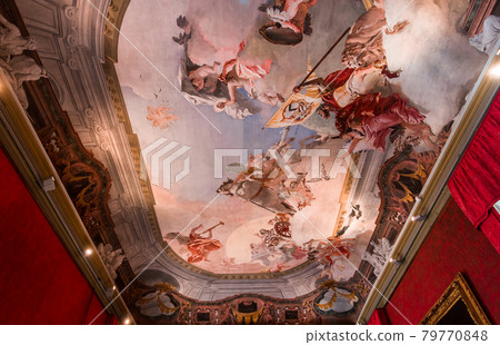 interiors of the Ca' Rezzonico palace, Venice, Italy interiors of the Ca' Rezzonico palace, Venice, Italy 79770848