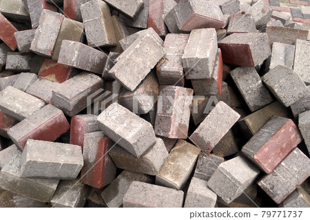 Precast concrete pavers stone like material used as finishes for vehicle road and pedestrian walkway. Precast concrete pavers stone like material used as finishes for vehicle road and pedestrian walkway. 79771737