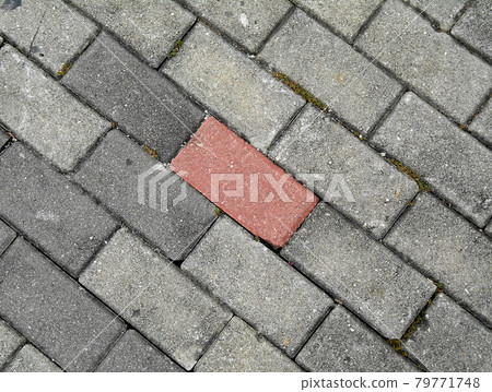 Precast concrete pavers stone like material used as finishes for vehicle road and pedestrian walkway. Precast concrete pavers stone like material used as finishes for vehicle road and pedestrian walkway. 79771748