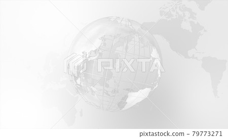 Monotone digital network image white background 79773271