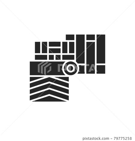 Floor coverings color line icon. Pictogram for web page, mobile app, promo. 79775258