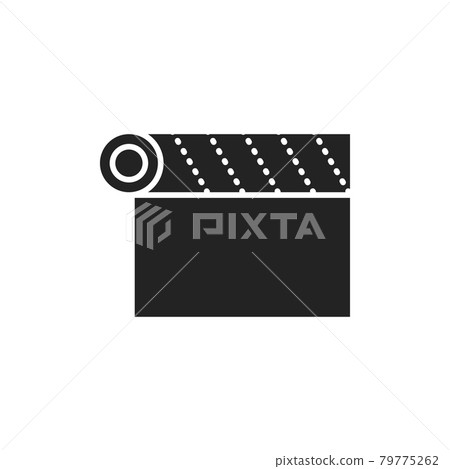 Roll wallpaper color line icon. Pictogram for web page, mobile app, promo. 79775262