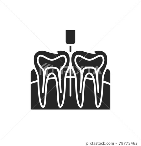 Dental anesthesia color line icon. Pictogram for web page, mobile app, promo. Dental anesthesia color line icon. Pictogram for web page, mobile app, promo. 79775462