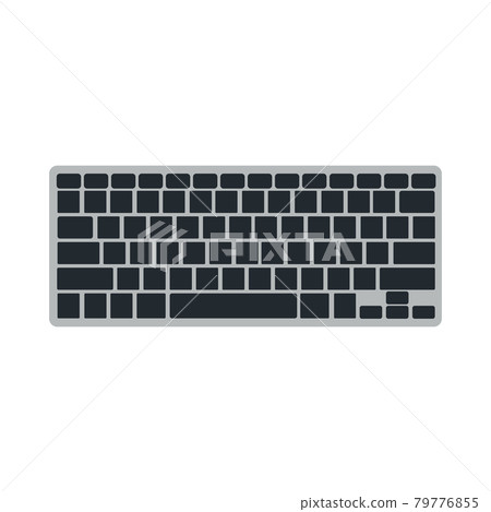 Computer keyboard technology vector illustration equipment with key and button. Office computer keyboard device tool PC. Electronic modern object keypad isolated white icon. Hardware black type board Computer keyboard technology vector illustration equipment with key and button. Office computer keyboard device tool PC. Electronic modern object keypad isolated white icon. Hardware black type board 79776855