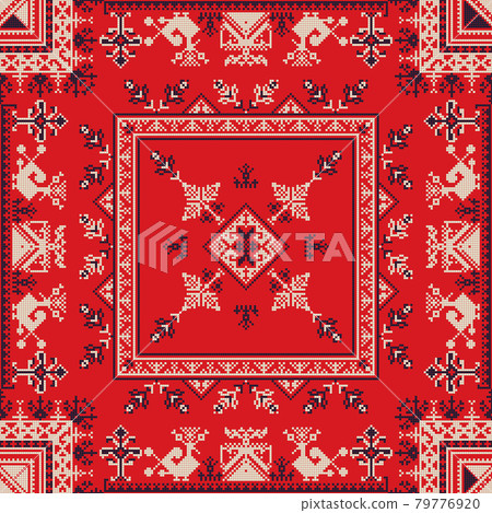 Russian pattern 105 - Stock Illustration [79776920] - PIXTA