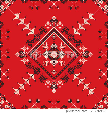 Russian pattern 88 - Stock Illustration [79776932] - PIXTA