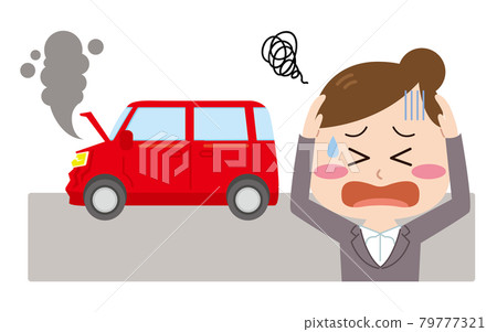 一位因事故陷入困境的女上班族 79777321