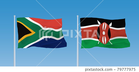 Flags of South Africa and Kenya Flags of South Africa and Kenya 79777975