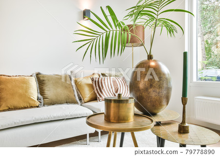 Luxury and beautiful living room interior design 79778890