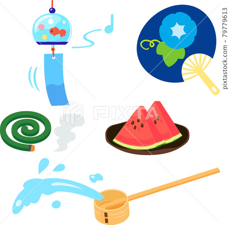 日本夏季傳統的插圖集 79779613