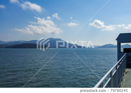 Okayama / Kagawa / Shin-Okayama Port / Shodoshima distant view from the ferry bound for Shodoshima Okayama / Kagawa / Shin-Okayama Port / Shodoshima distant view from the ferry bound for Shodoshima 79780245