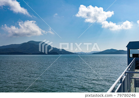Okayama / Kagawa / Shin-Okayama Port / Shodoshima distant view from the ferry bound for Shodoshima Okayama / Kagawa / Shin-Okayama Port / Shodoshima distant view from the ferry bound for Shodoshima 79780246