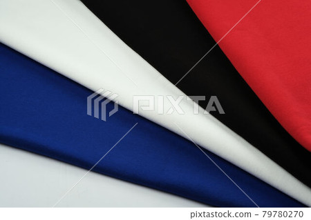 Background of different colors of fabric. Material for sewing. Background of different colors of fabric. Material for sewing. 79780270
