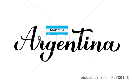 Made in Argentina handwritten label. Quality mark vector icon. Perfect for logo design, tags, badges, stickers, emblem, product package, etc. Made in Argentina handwritten label. Quality mark vector icon. Perfect for logo design, tags, badges, stickers, emblem, product package, etc. 79780398
