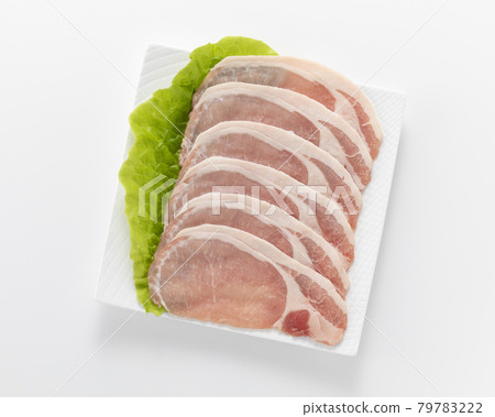 Thinly sliced pork loin Thinly sliced pork loin 79783222