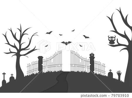 Halloween Night Party Landing Page Illustration With Witch, Haunted House, Pumpkins, Bats and Full Moon. For Background, Banner, Wallpaper, or Brochure Halloween Night Party Landing Page Illustration With Witch, Haunted House, Pumpkins, Bats and Full Moon. For Background, Banner, Wallpaper, or Brochure 79783910