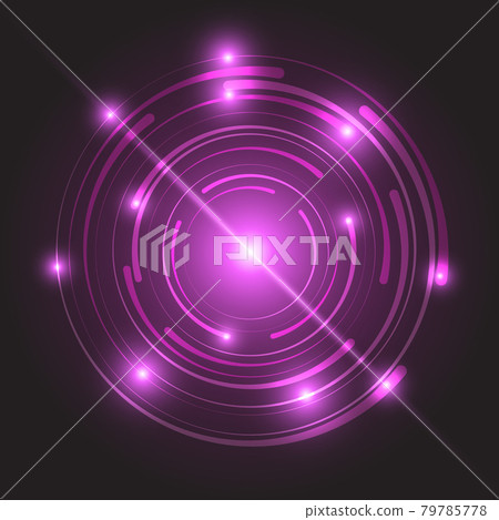 Beautiful pink glowing circle light Beautiful pink glowing circle light 79785778