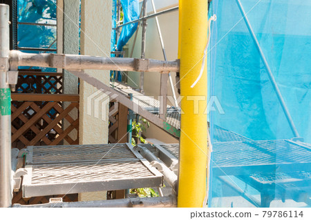 房屋建築工地腳手架 房屋建築工地腳手架 79786114
