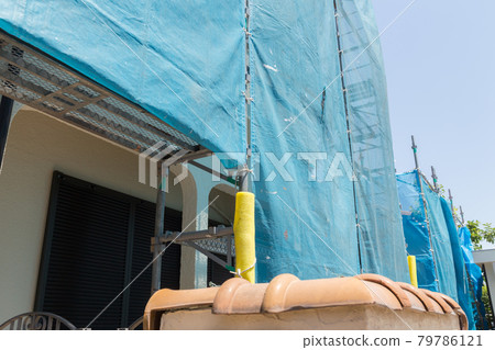 房屋建築工地腳手架 79786121