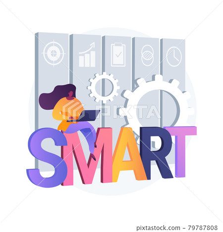 SMART Objectives abstract concept vector illustration. SMART Objectives abstract concept vector illustration. 79787808