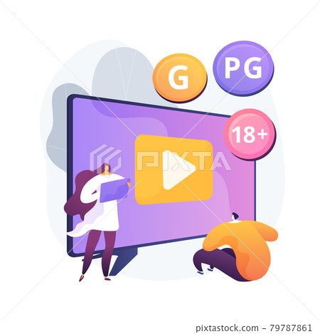 Content rating abstract concept vector illustration. 79787861