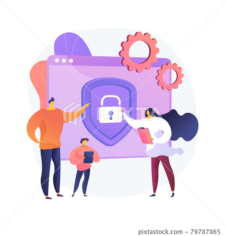 Parental control software abstract concept vector illustration. Parental control software abstract concept vector illustration. 79787865