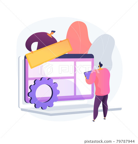 Content aggregator abstract concept vector illustration. 79787944