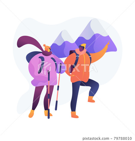 Mountain expedition vector concept metaphor 79788010