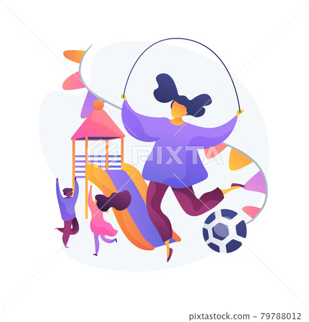 Children on playground vector concept metaphor Children on playground vector concept metaphor 79788012