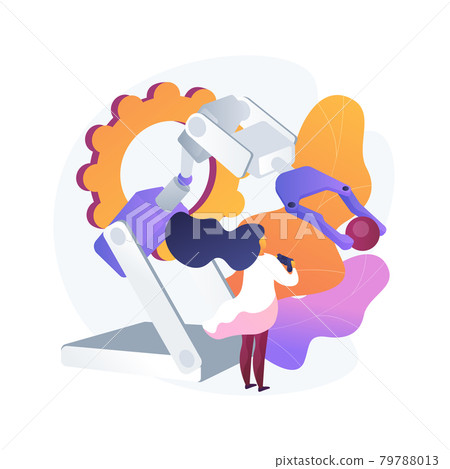 Robotic mechanical hand vector concept metaphor Robotic mechanical hand vector concept metaphor 79788013