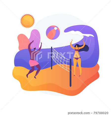 Summer beach activities vector concept metaphor Summer beach activities vector concept metaphor 79788020