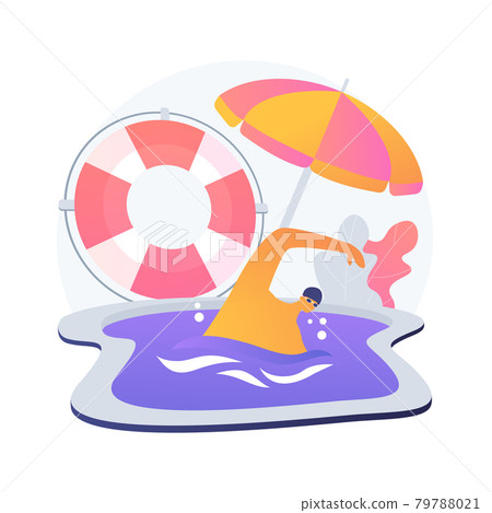 Swimming classes vector concept metaphor Swimming classes vector concept metaphor 79788021