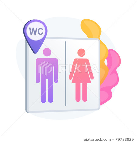 Public restrooms vector concept metaphor 79788029
